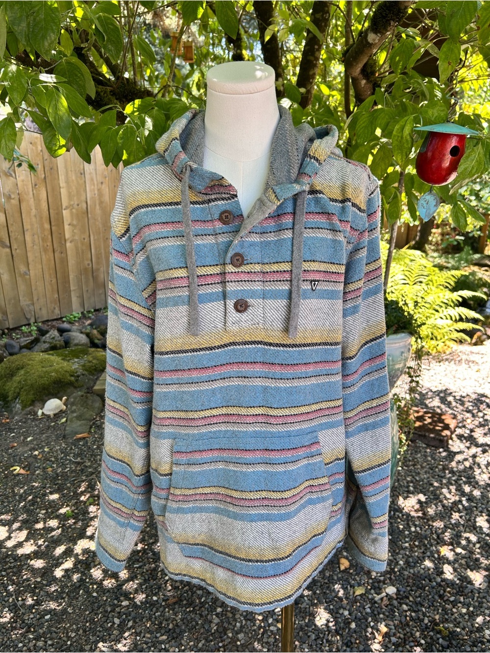 VISSLA Gray Multicolor Hooded Jacket